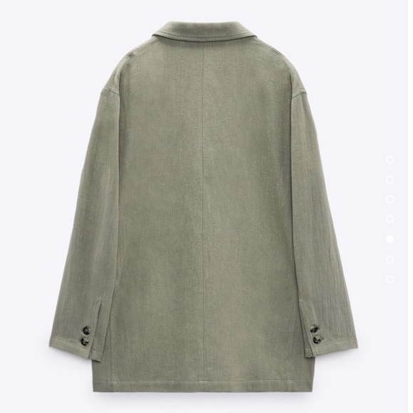 Zara Linen Blend Blazer - New! - Picture 5 of 7